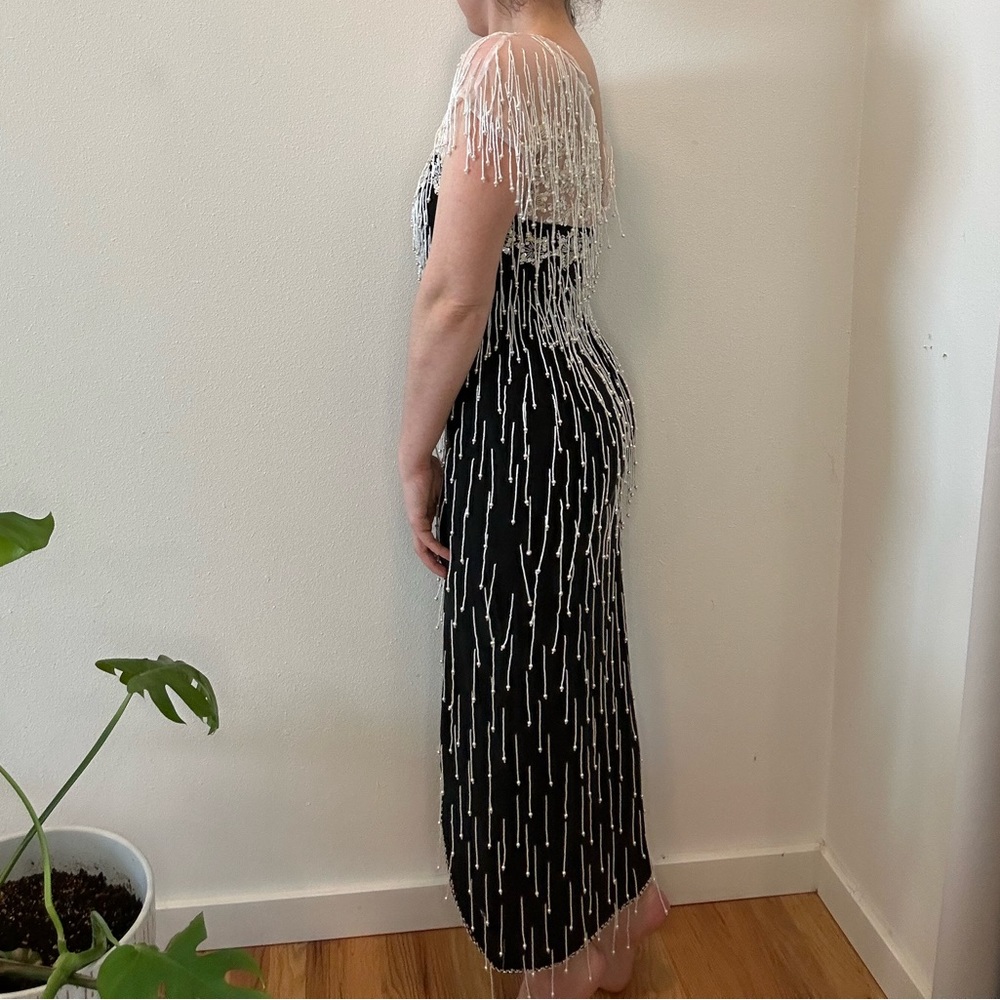 Vintage Beaded Evening Gown